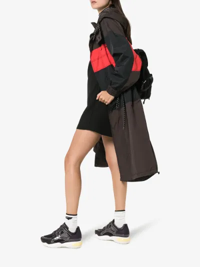 fendi sheer panels chunky sneakers