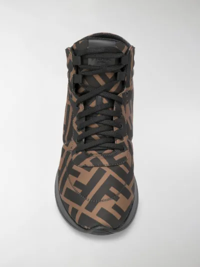 Fendi Kids Sneakers alte con logo FF Teen – Rubino Kids