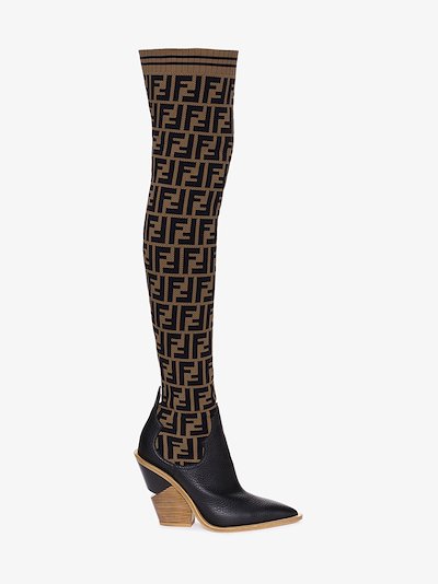 fendi thigh highs