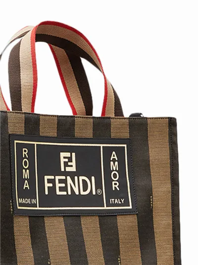 Fendi on sale striped tote