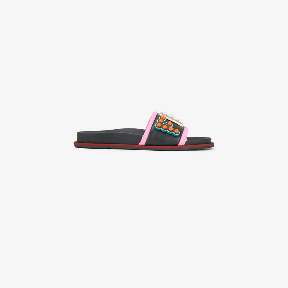 colorful fendi slides