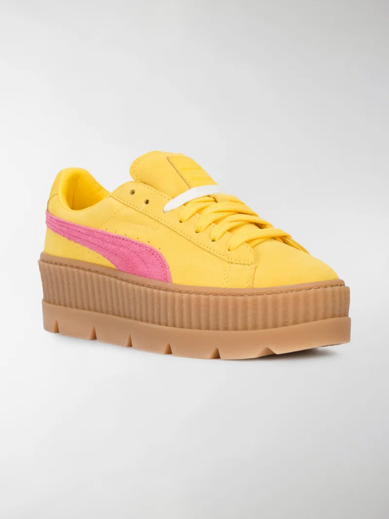 yellow and pink puma creepers