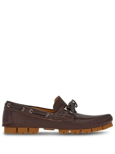 Ferragamo Gancini leather boat shoes Eraldo WF