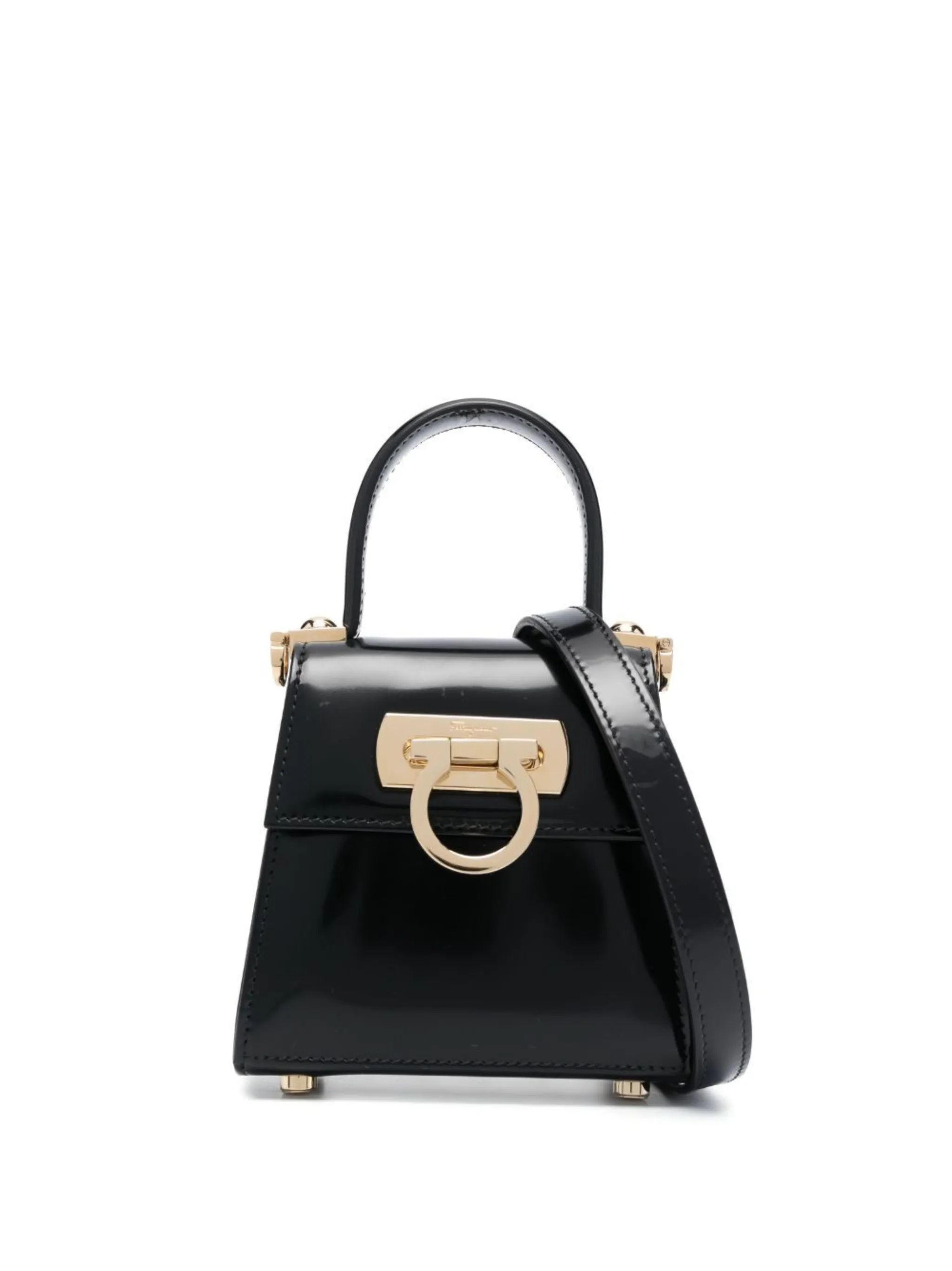 Salvatore ferragamo leather top handle bag sale