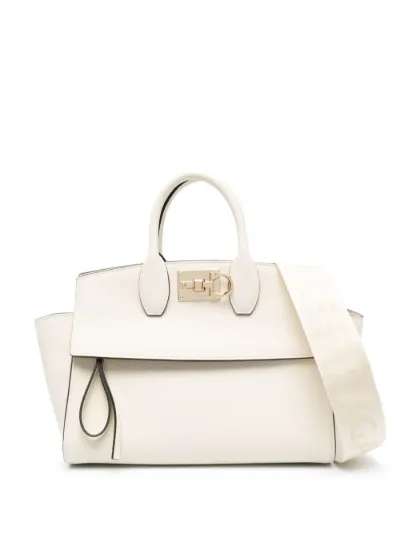 Ferragamo studio bag on sale almond