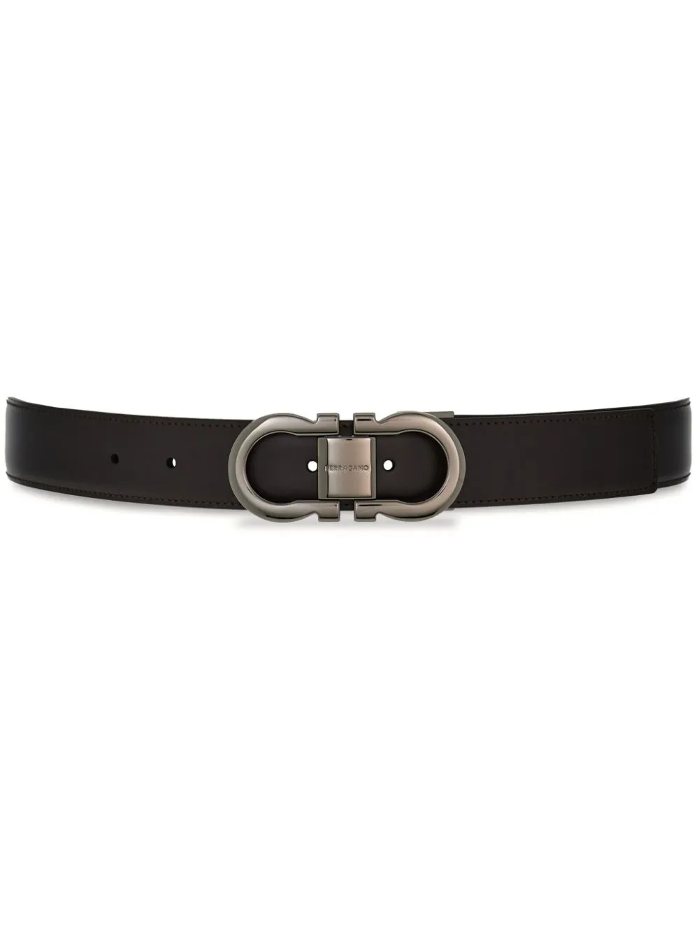 Gancini leather outlet belt