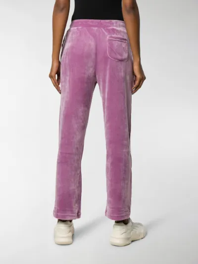 Fila velvet side stripe trousers purple 