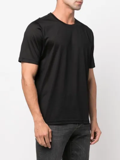 crew-neck silk T-shirt | Fileria 