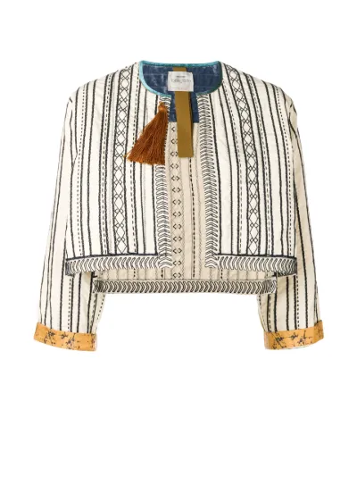 embroidered cropped jacket
