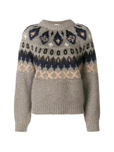 Forte Forte lurex nordic knit sweater | Eraldo.com US