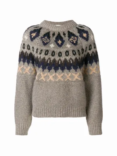 Forte Forte lurex nordic knit sweater | Eraldo.com US