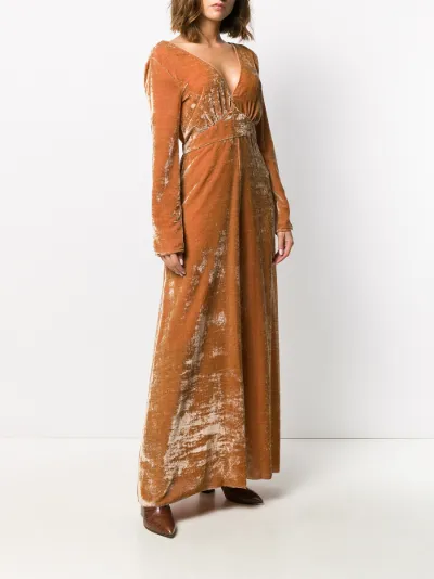 velvet maxi dress Forte Forte Eraldo