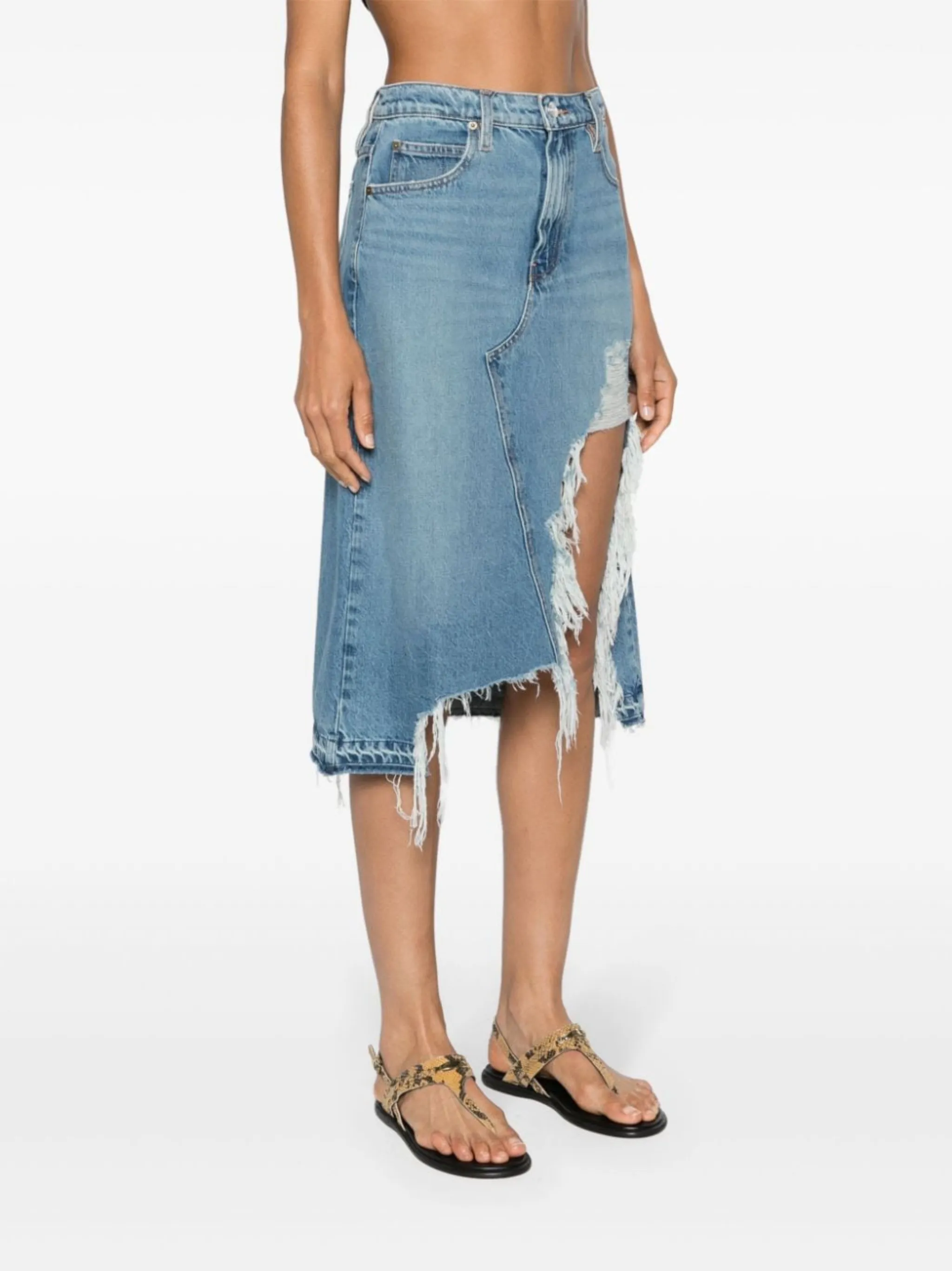 DHgate.com:Y2K Harajuku Punk Style Denim Mini Skirt - High
