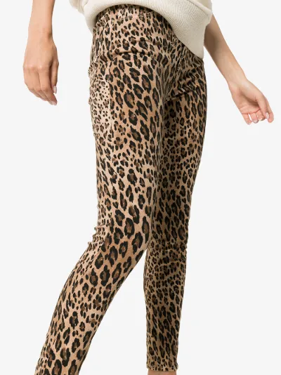 frame leopard jeans