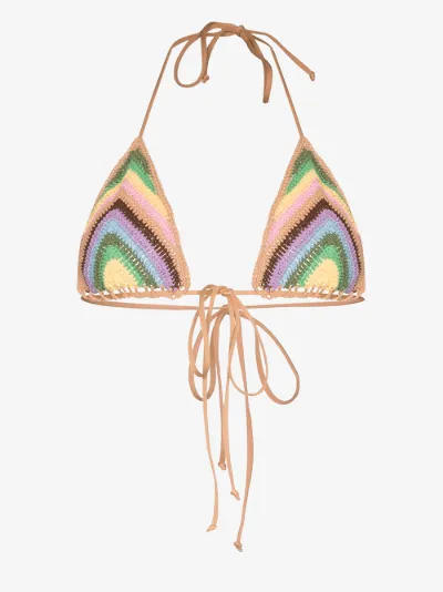 crochet triangle bikini top