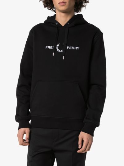 fred perry embroidered hoodie