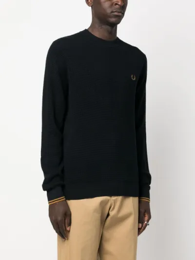 Fred perry 2024 waffle knit jumper