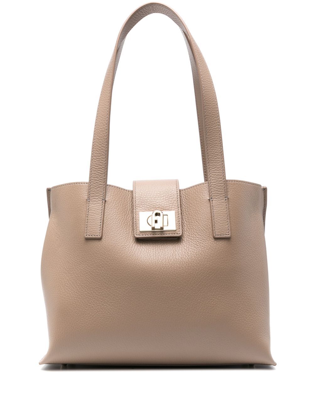 Furla leather tote bag best sale