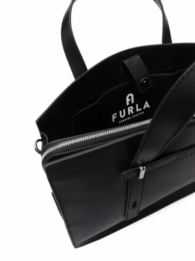 furla leather tote