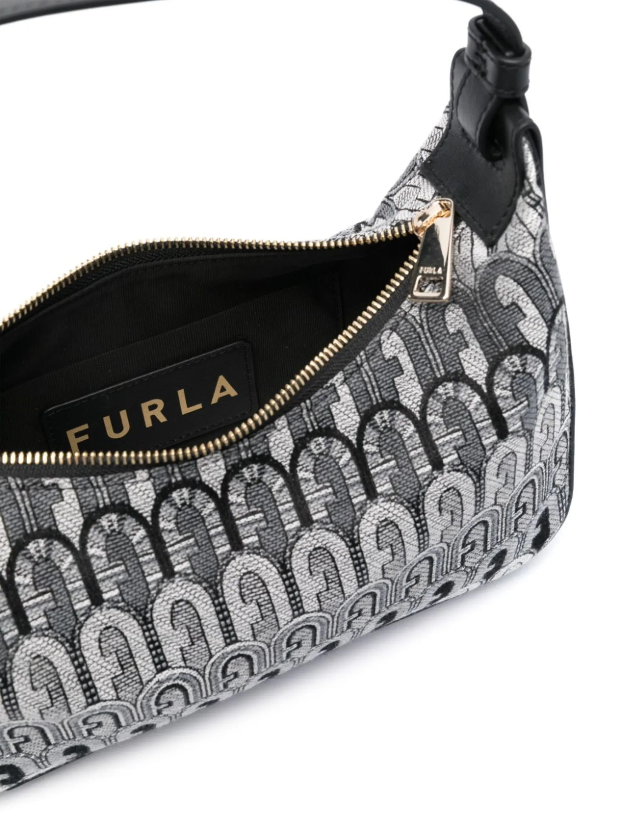 Furla monogram jacquard shoulder bag Eraldo HR