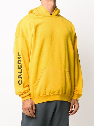 graphic yellow hoodie