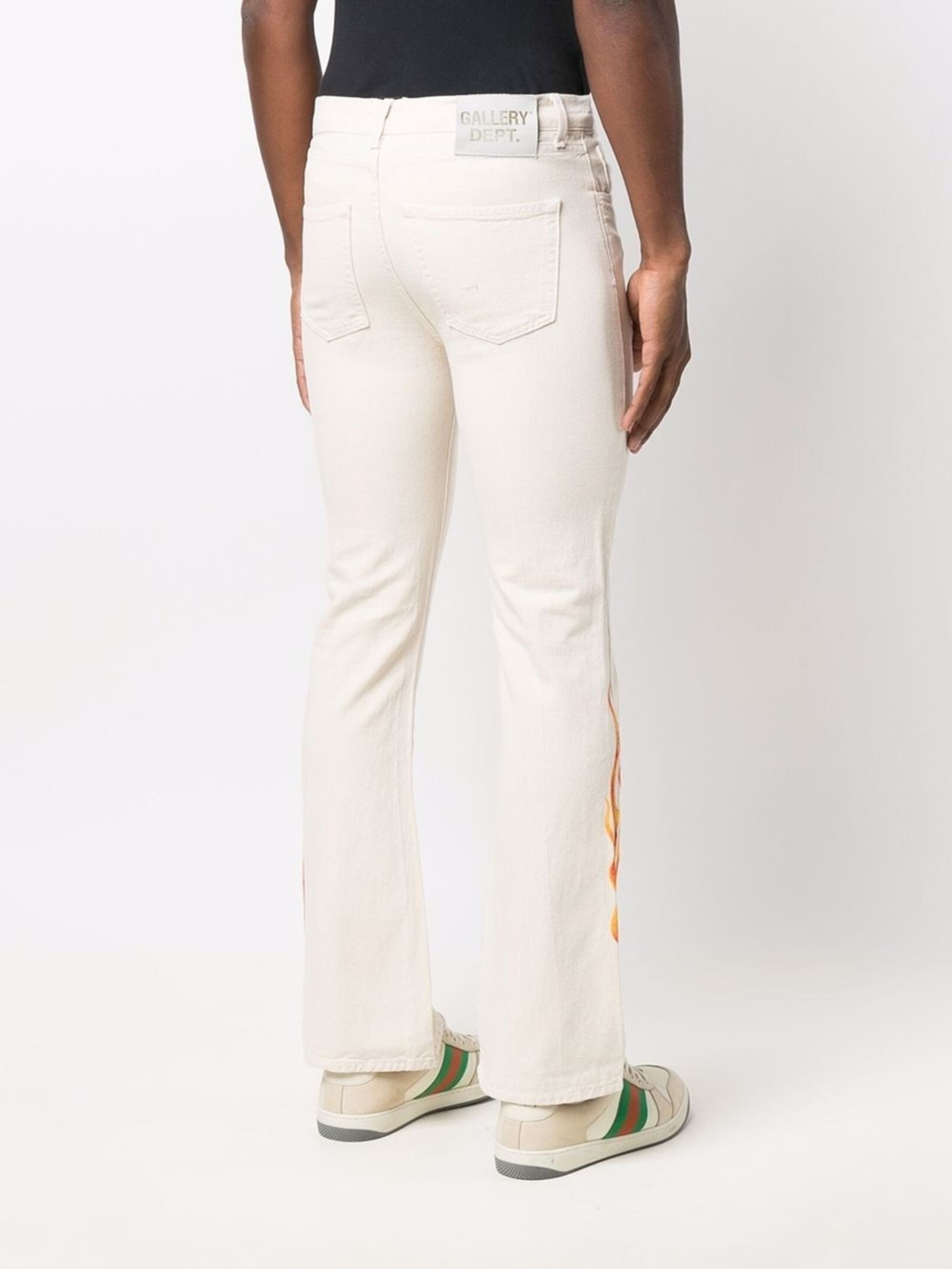 white flame jeans