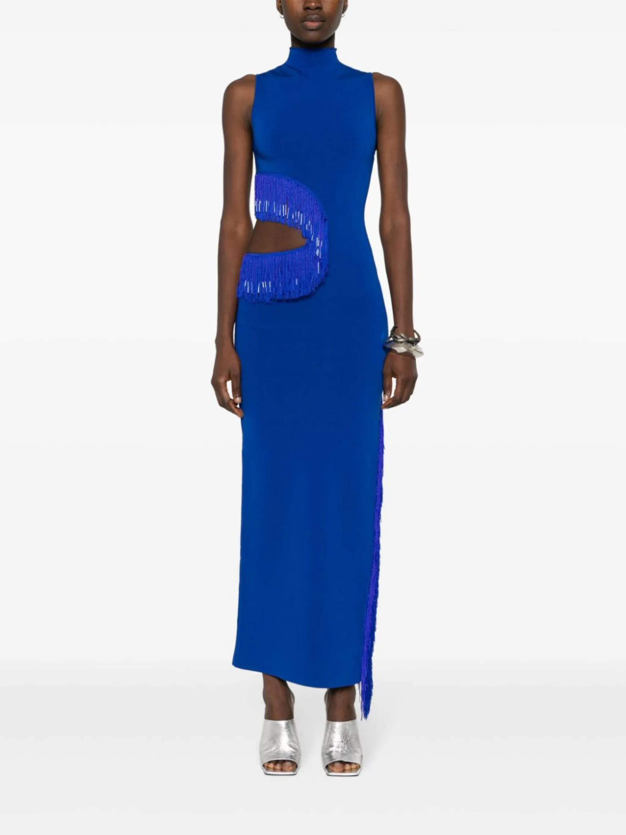 Beaded Nova ribbed maxi dress | Galvan | Eraldo.com US