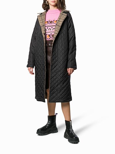 ganni reversible coat