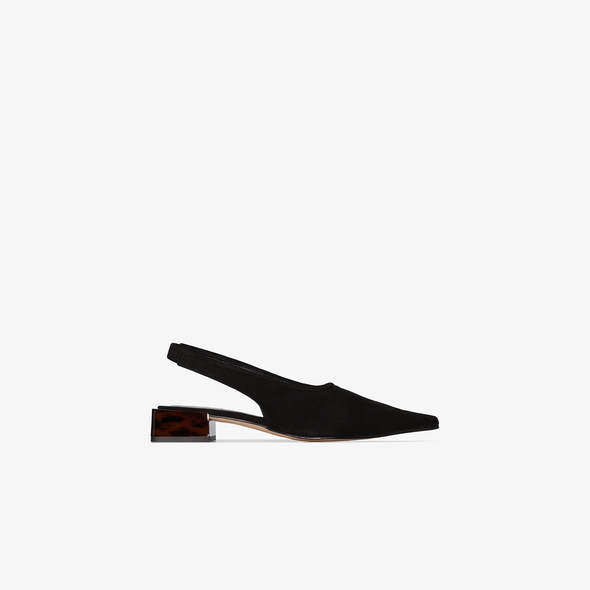 ganni suede slingback pumps
