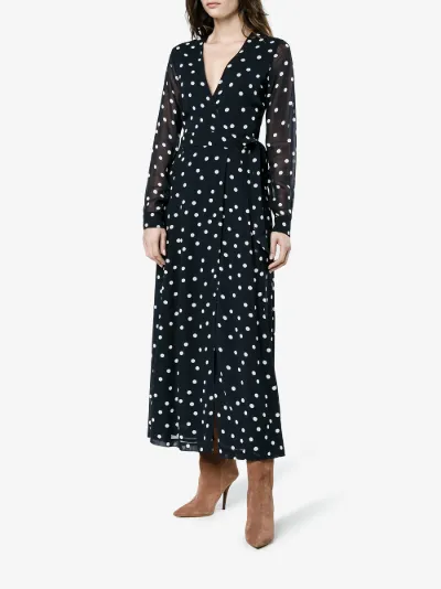 ganni marceau georgette maxi dress