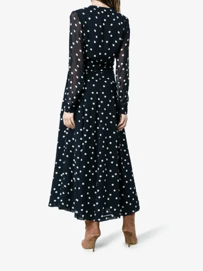 ganni marceau georgette maxi dress