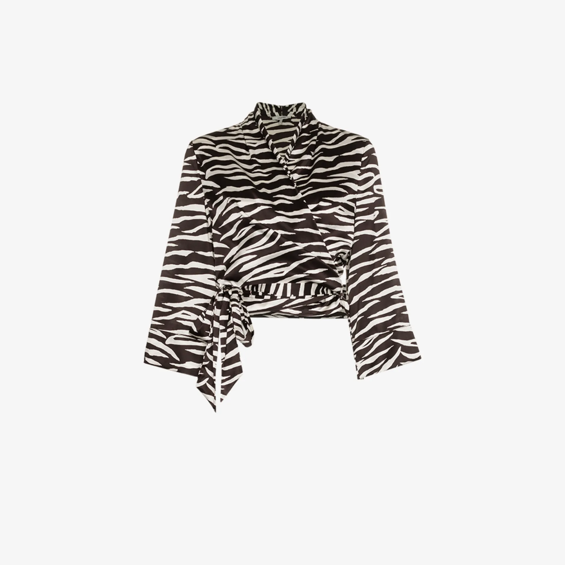 zebra wrap top