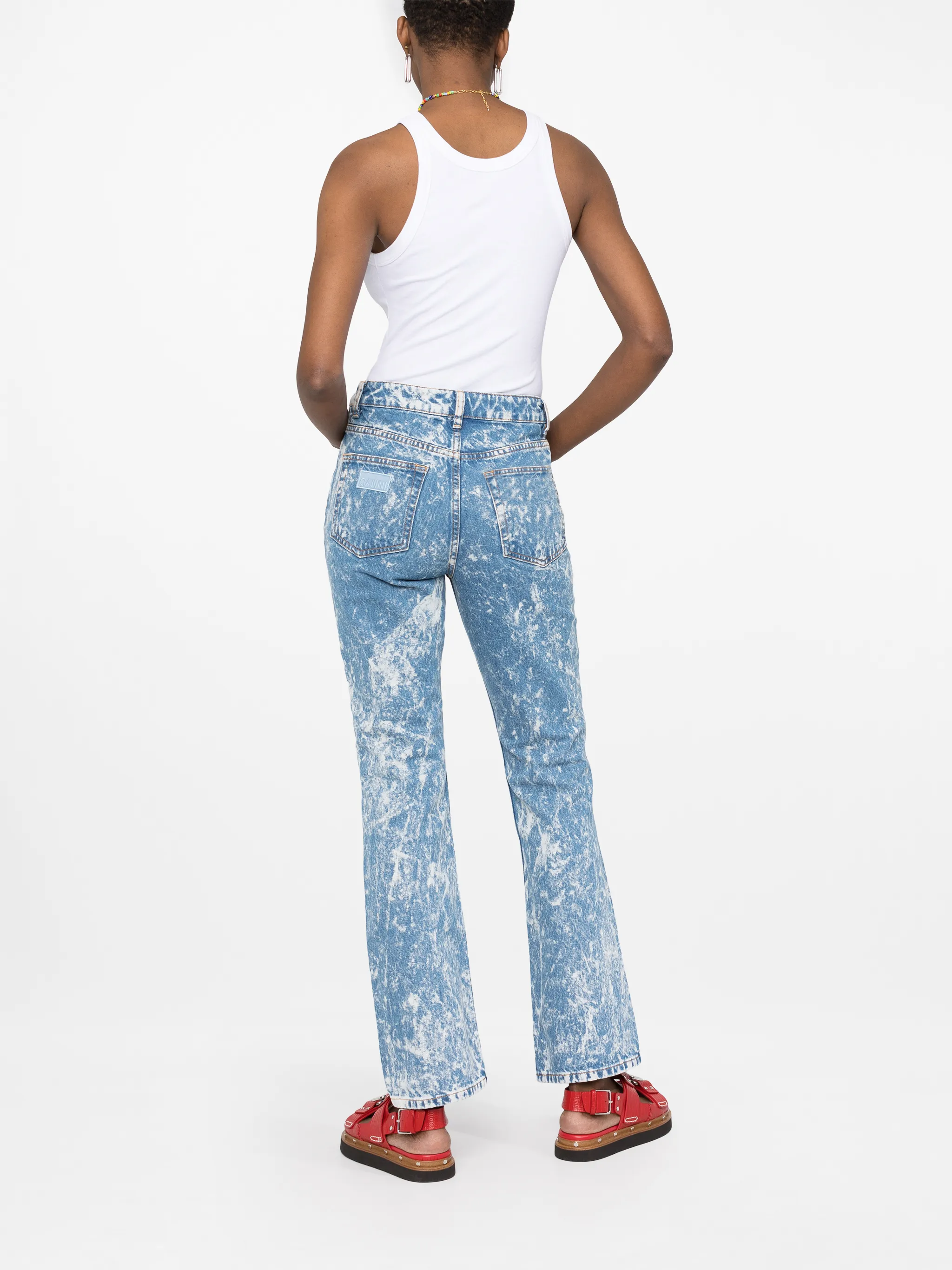 bleacheffect jeans GANNI