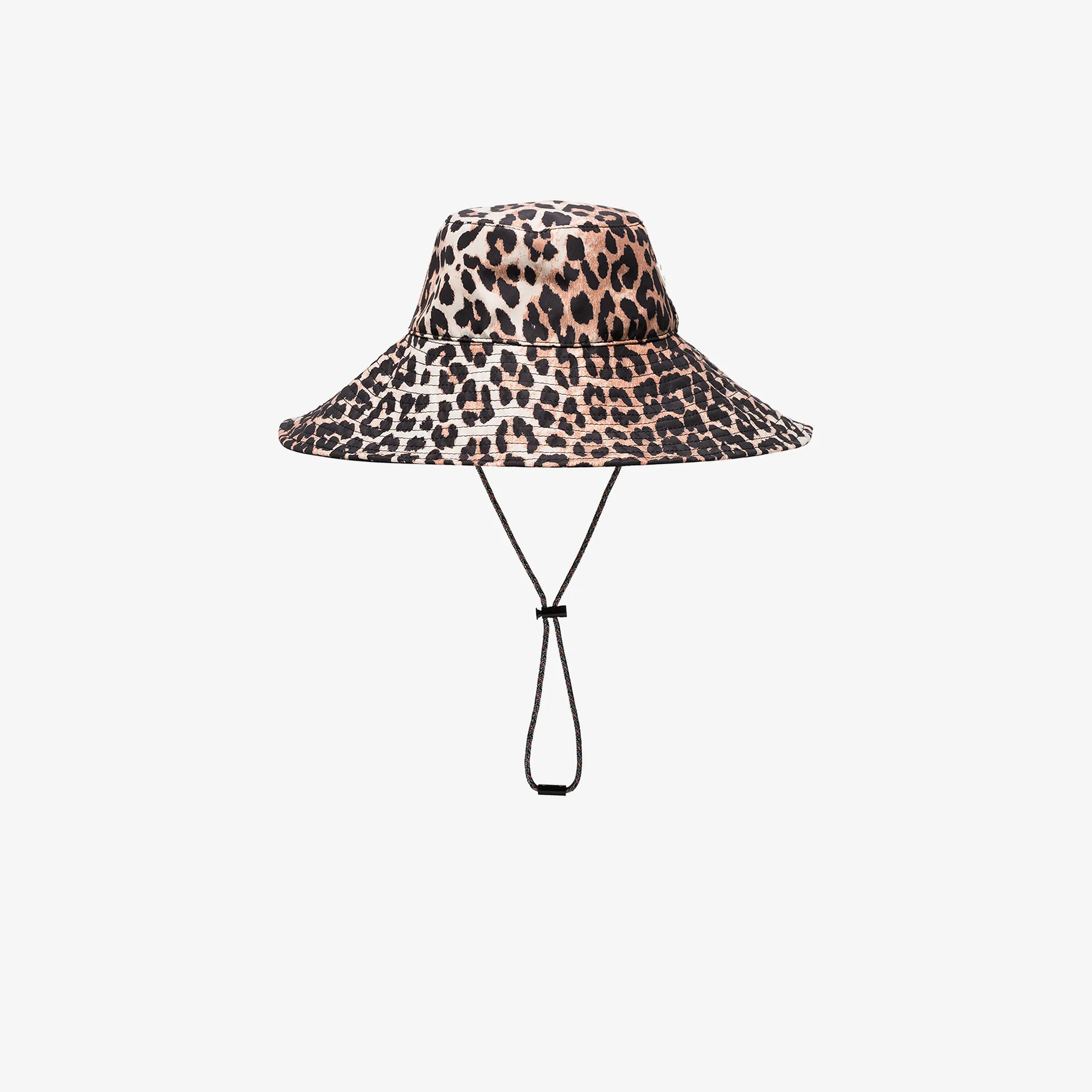 ganni bucket hat leopard