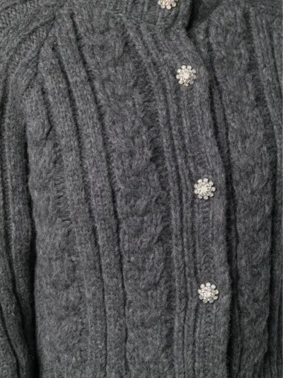 ganni cardigan grey