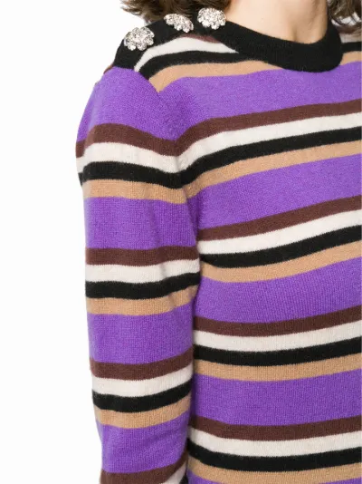 GANNI cashmere striped jumper Eraldo FR