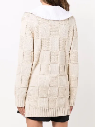 chunky button up sweater