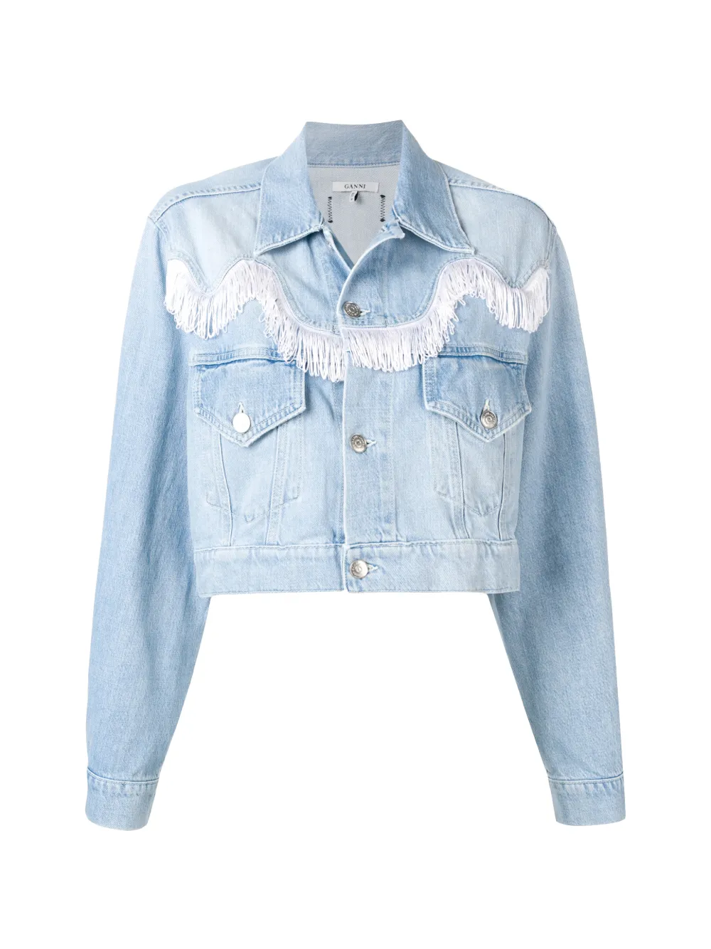 Ganni bleached denim store jacket