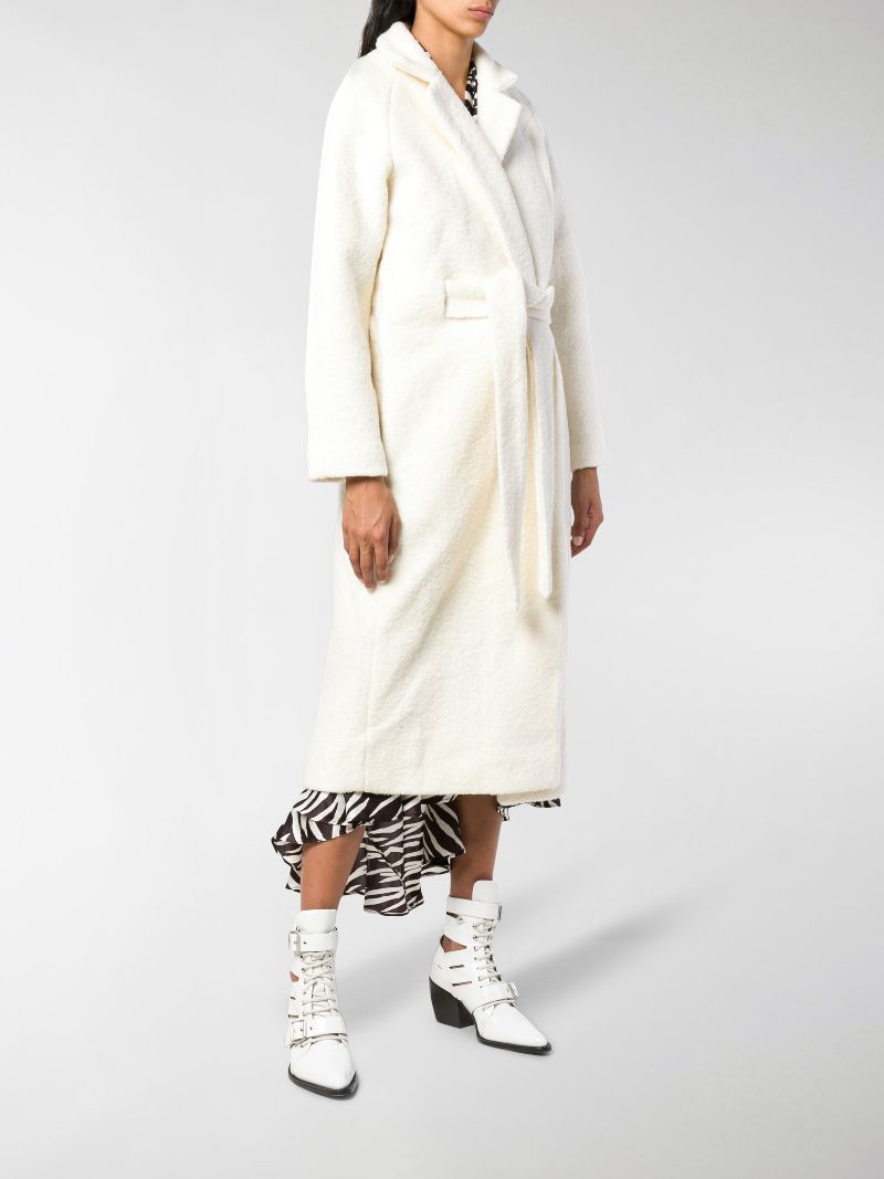 ganni white coat