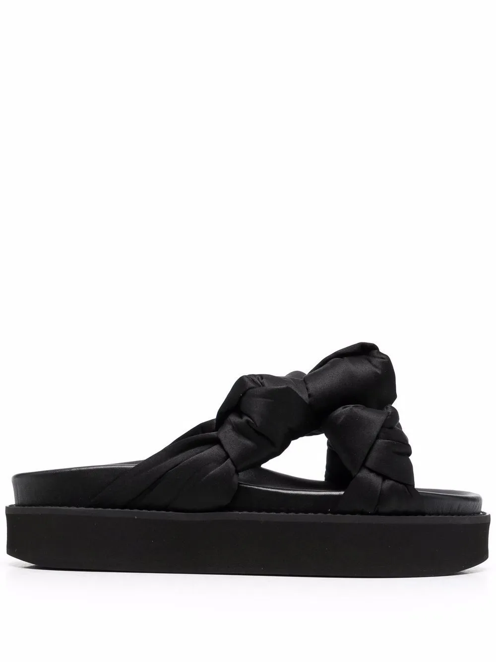 GANNI flatform knotted crossover strap sandals | Eraldo.com US