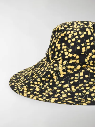 ganni floral bucket hat