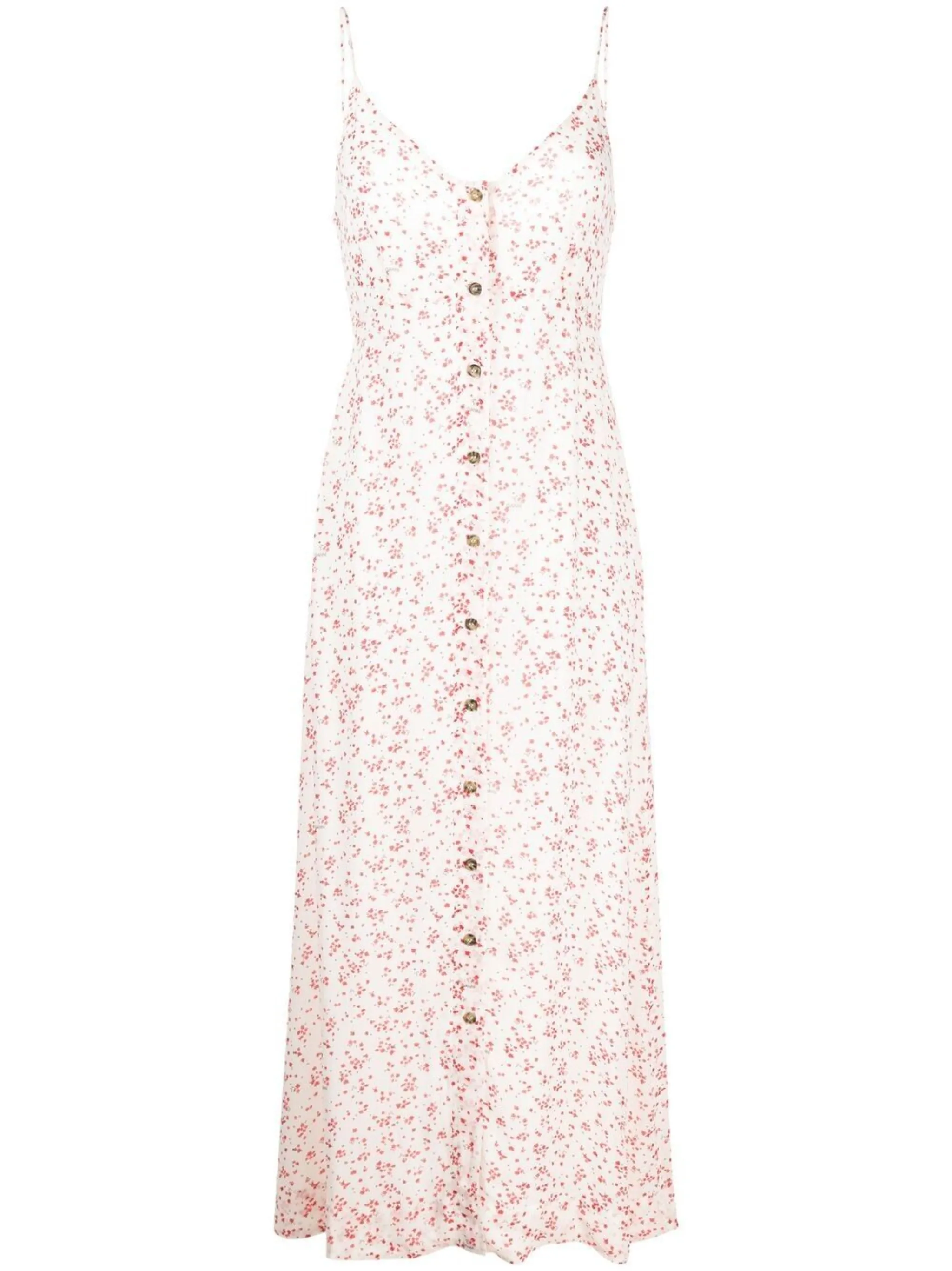 GANNI floral print georgette strap dress | Eraldo.com US