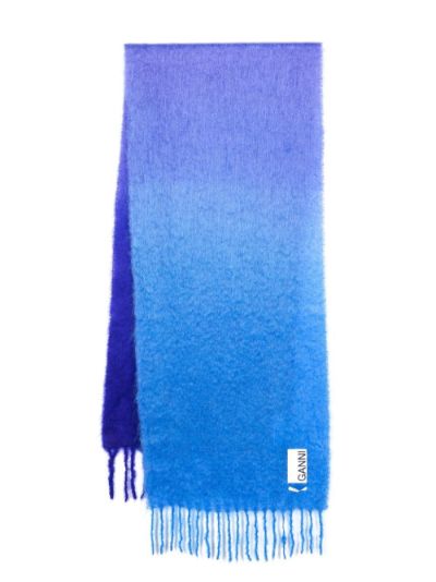 gradient-effect mohair-blend scarf | GANNI | Eraldo.com FR