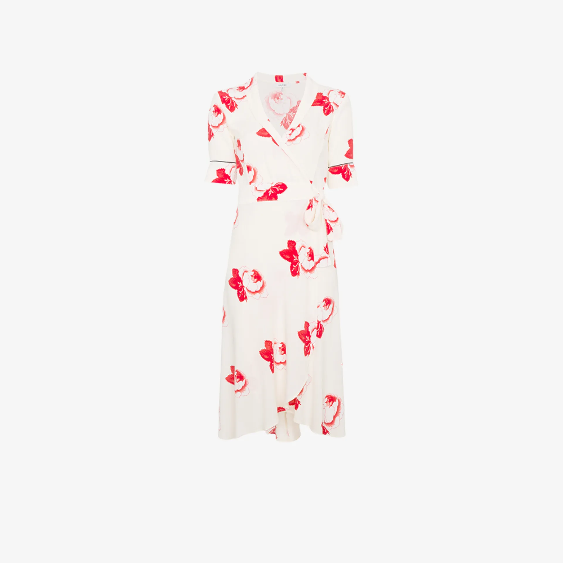 ganni harley wrap dress