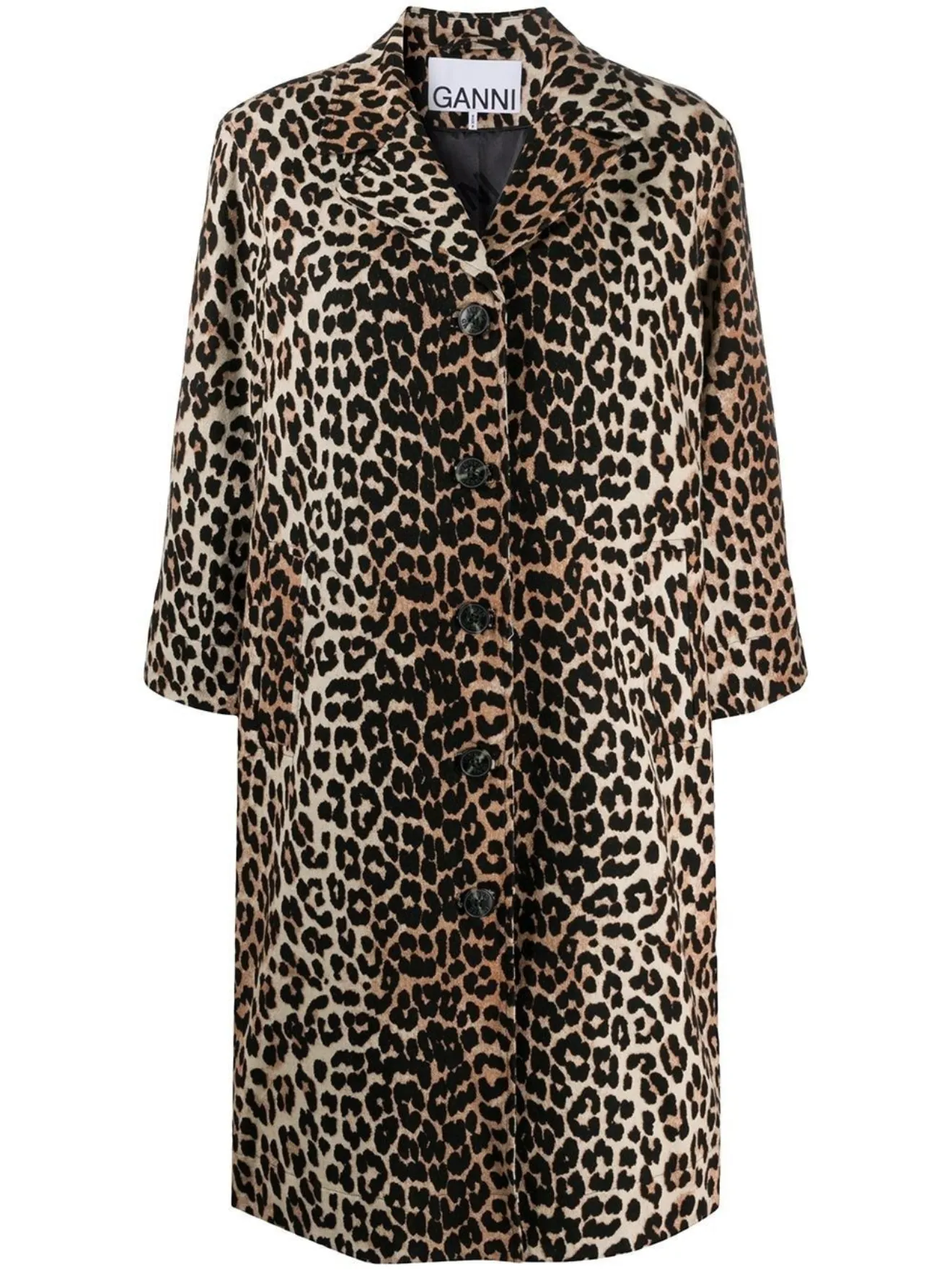 ganni leopard print jacket