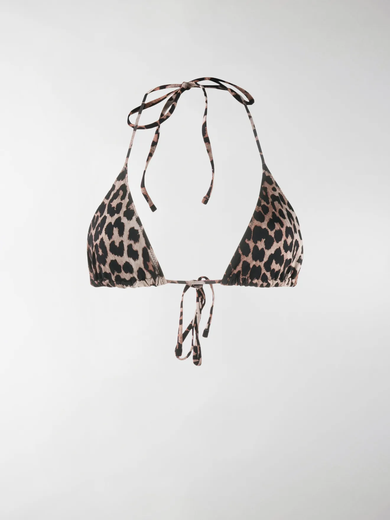 ganni leopard bikini