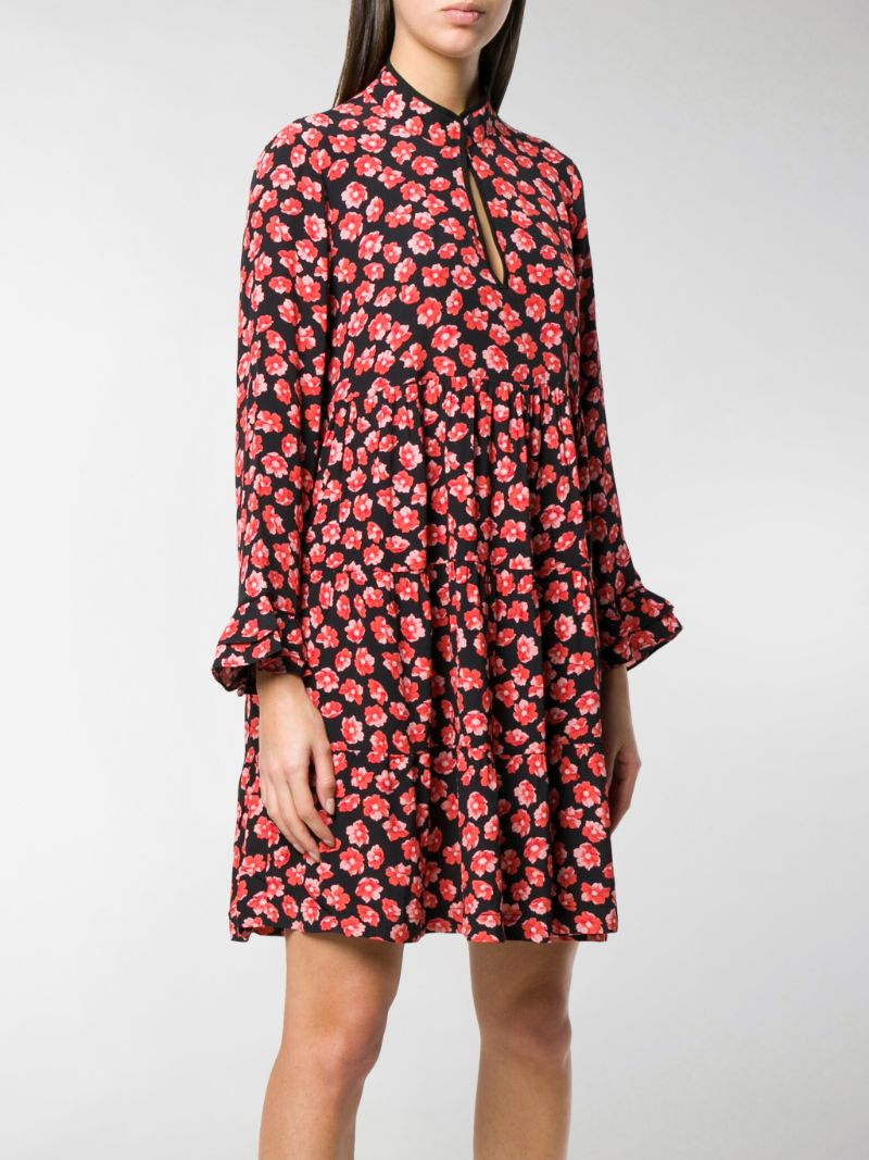 ganni lindale crepe dress