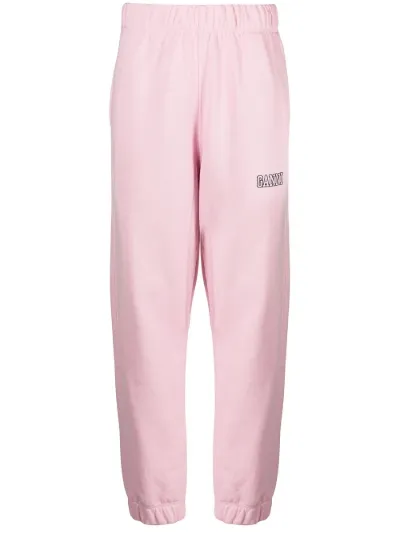 logo-embroidered tapered track pants 