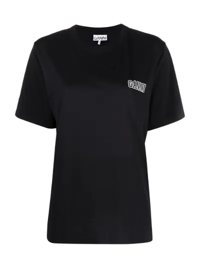 ganni t shirt black