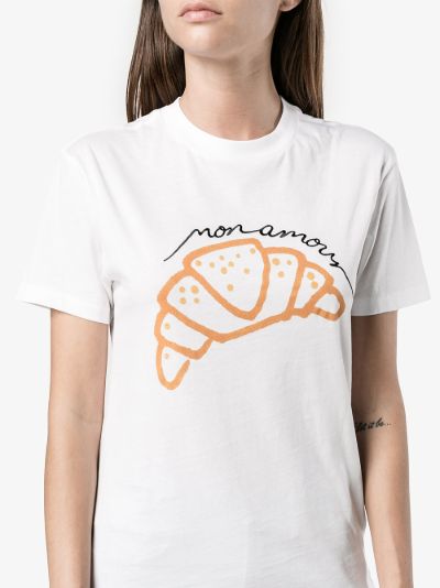 ganni t shirt croissant